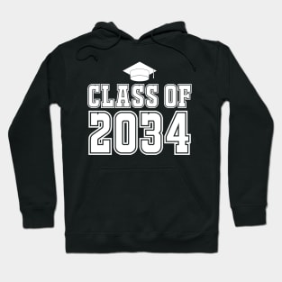 Class Of 2034 Graduation for Kids and Parents Hoodie